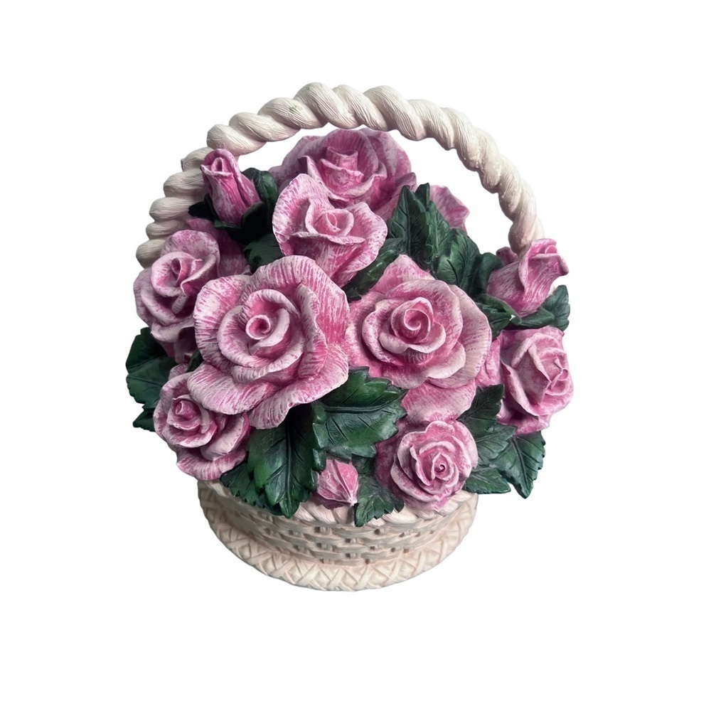 Carlton Cards Musical Rose Flower Bouquet Vintage